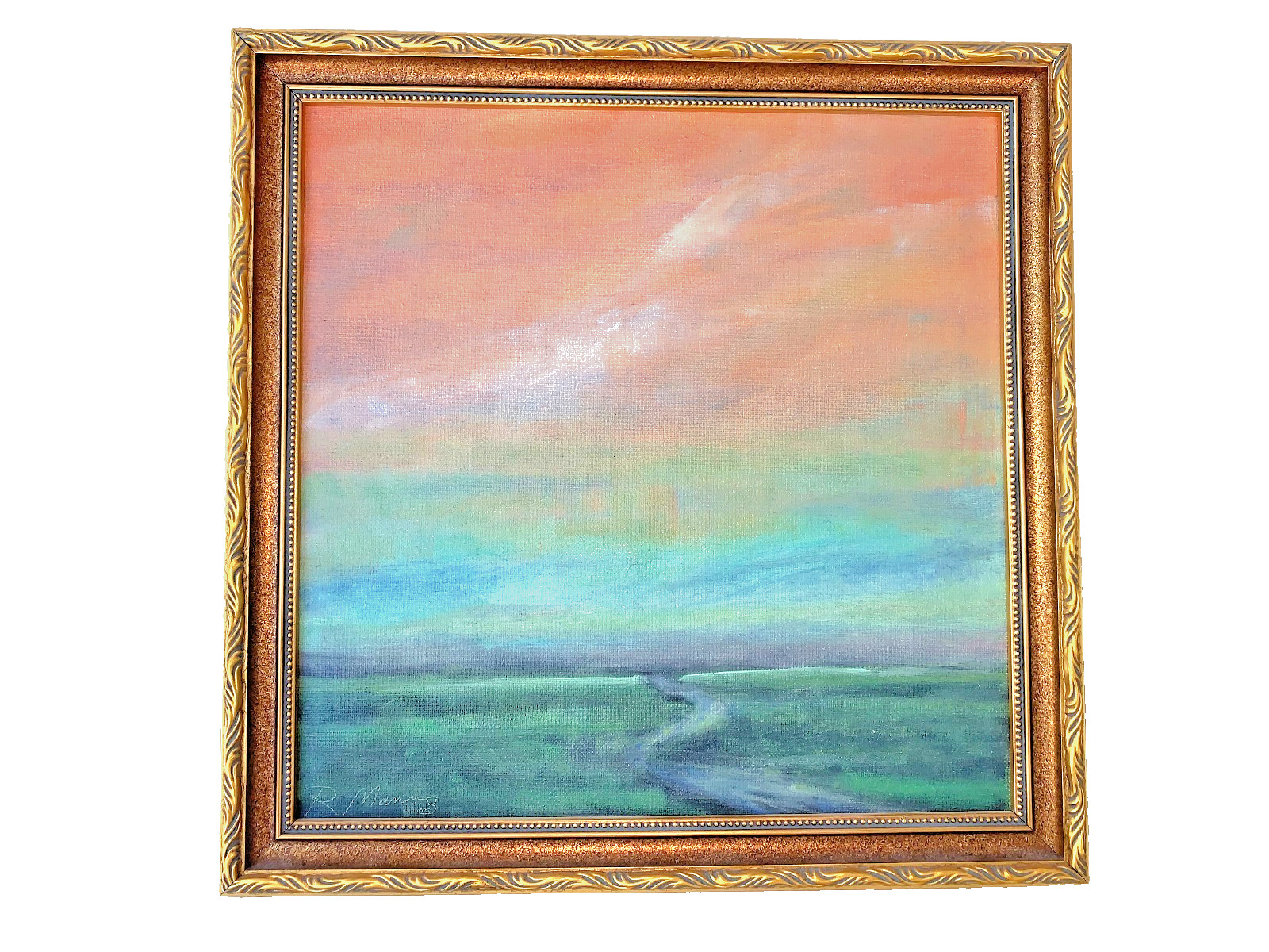Original Rebecca Manns Acrylic Painting «Boundless II» Wonderful Landscape