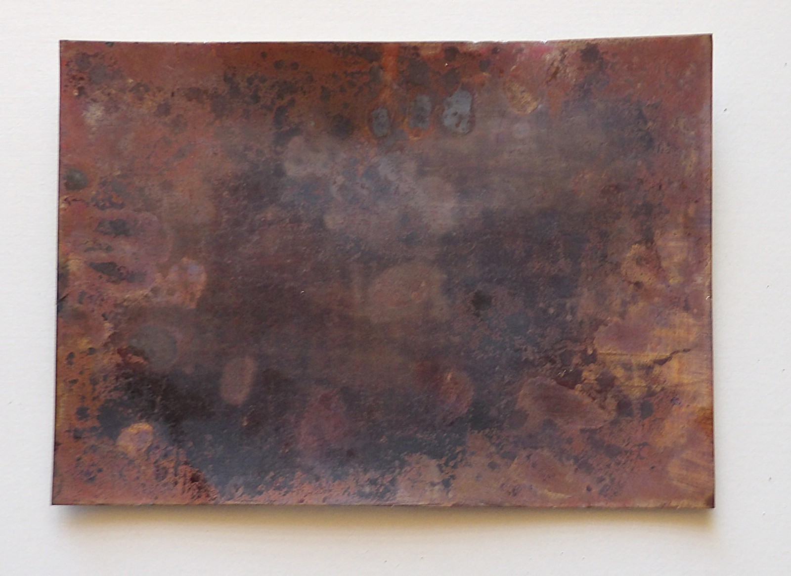 ANTIQUE ENAMEL PAINTING ON COPPER SIGNED S. RICHARD 5X7″