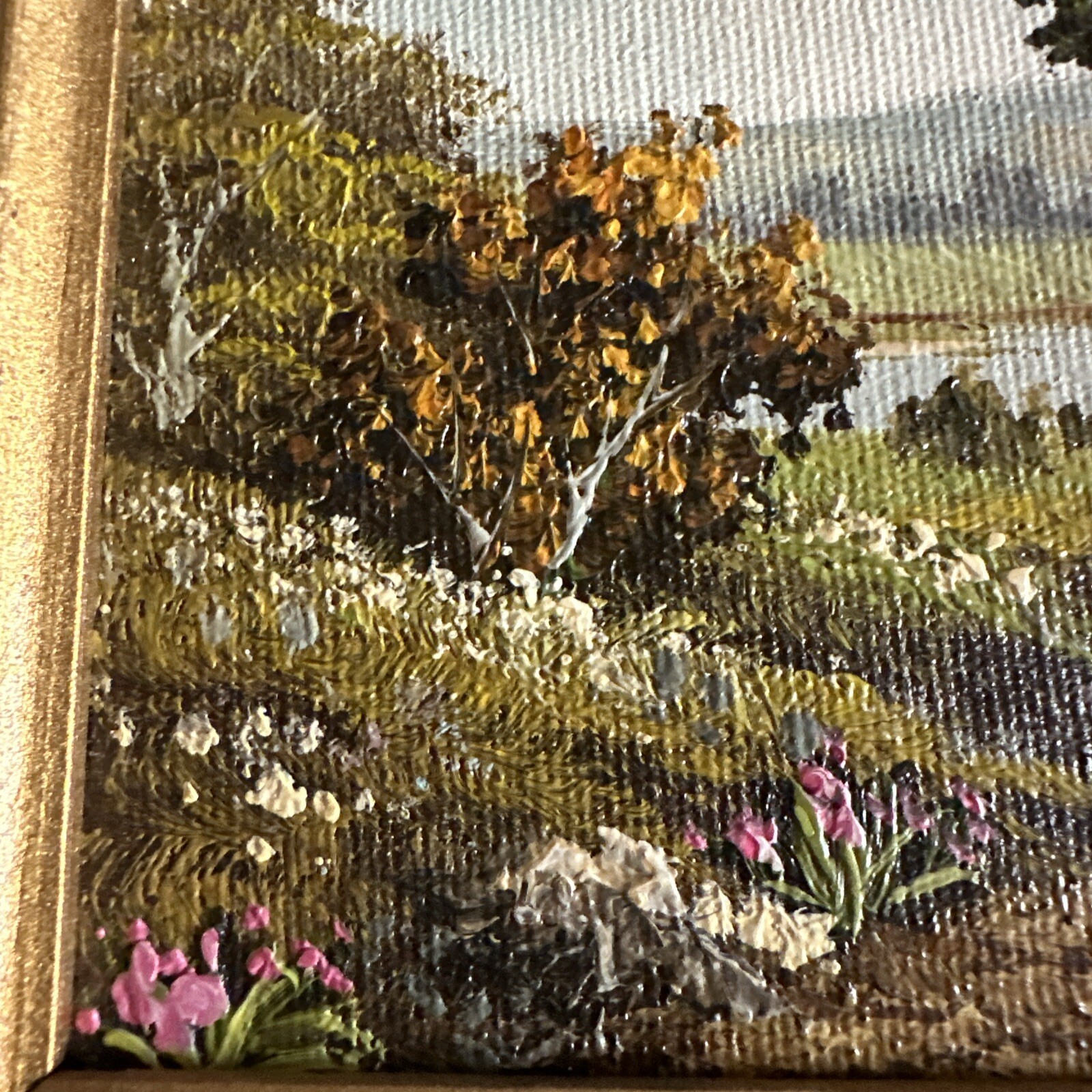 Oil Painting By Homer – Landscape Art, Trees, Flowers