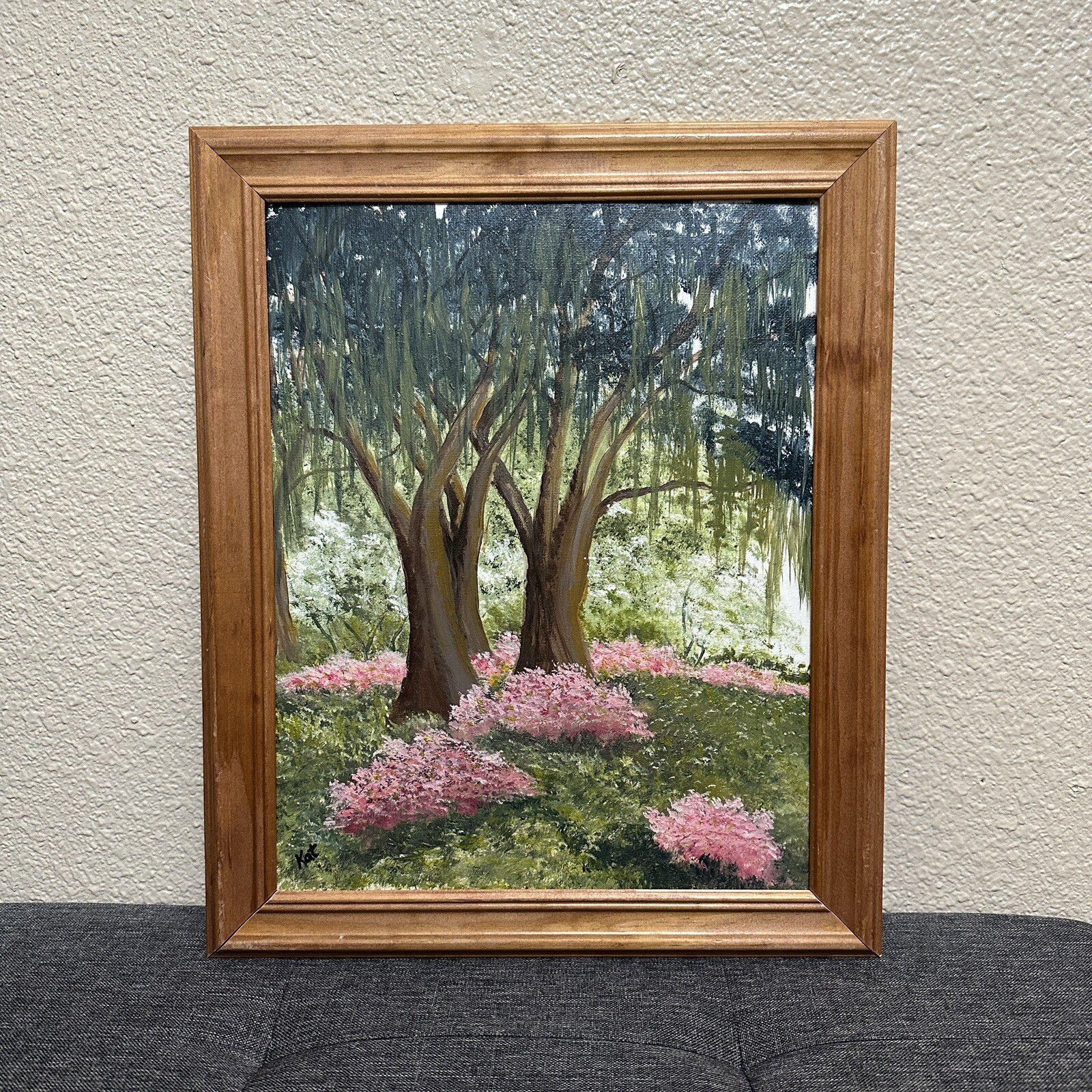 Original Oil On Canvas ‘Springtime In The South 2012’ Signed & Dated 16.5”x13.5”