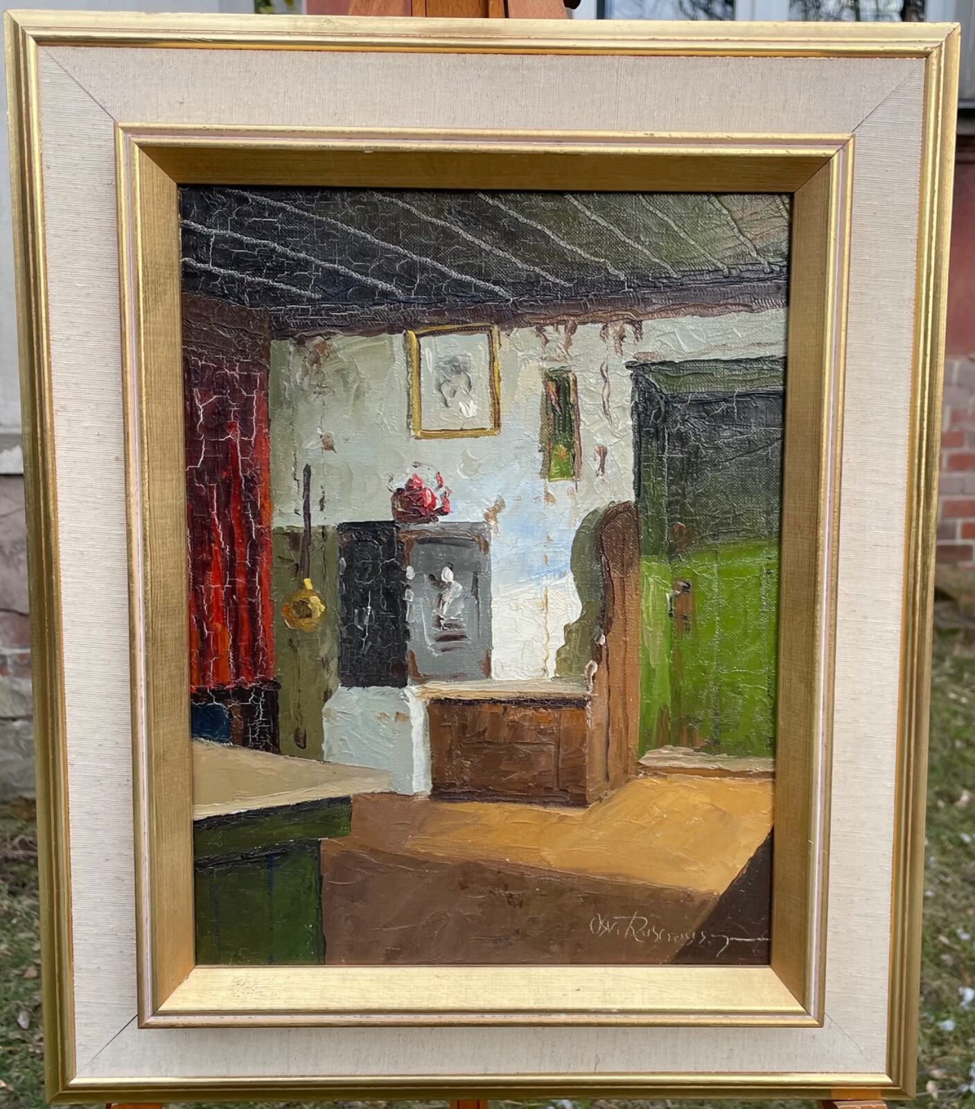 Osvald Rasmussen (1885-1972) – Oil Painting On Canvas – Interiors – Arte Arte