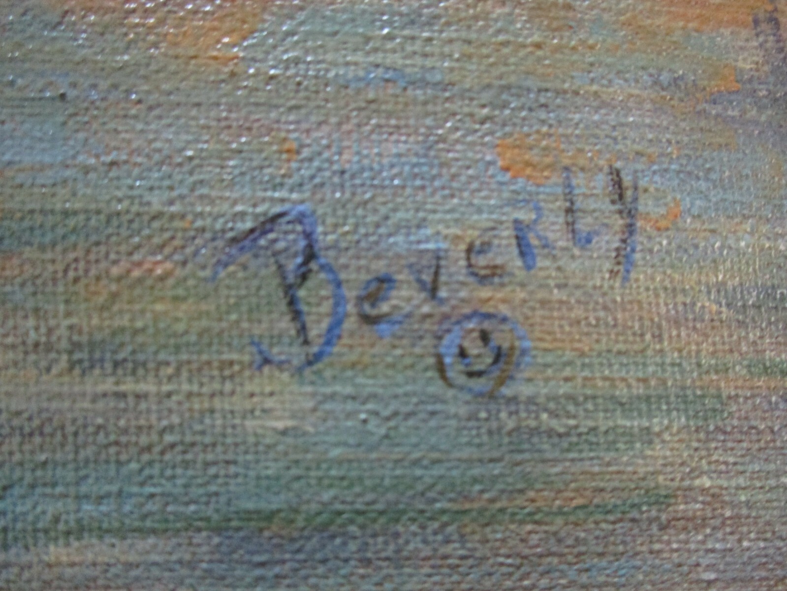 BEVERLY SIGNED PAINTING AMERICAN INDUSTRIAL COASTAL HARBOR MARINA FISHING PORT