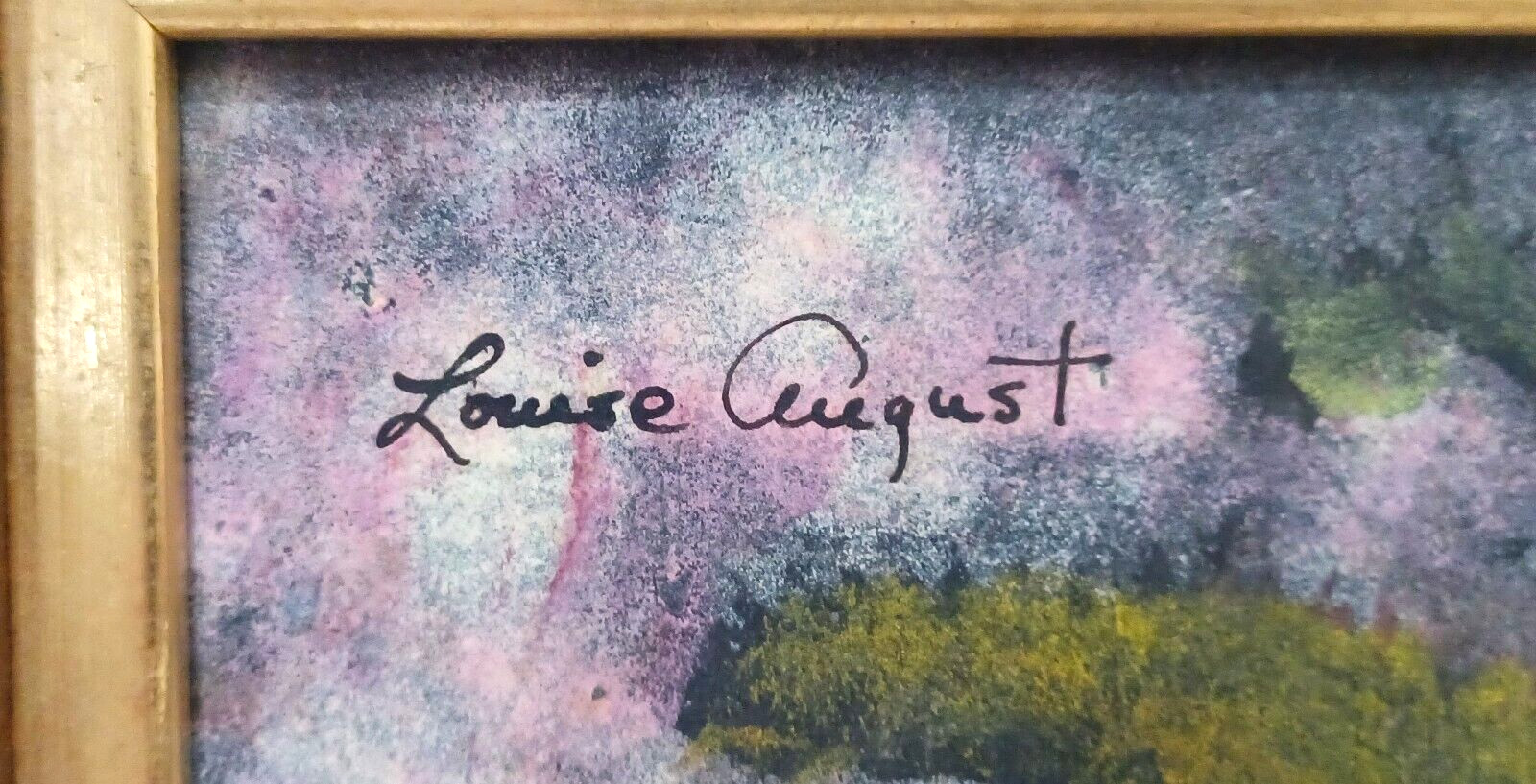 LISTED AMERICAN LOUISE AUGUST GORGEOUS SIGNED ORIGINAL W/C STILL LIFE FRAMED
