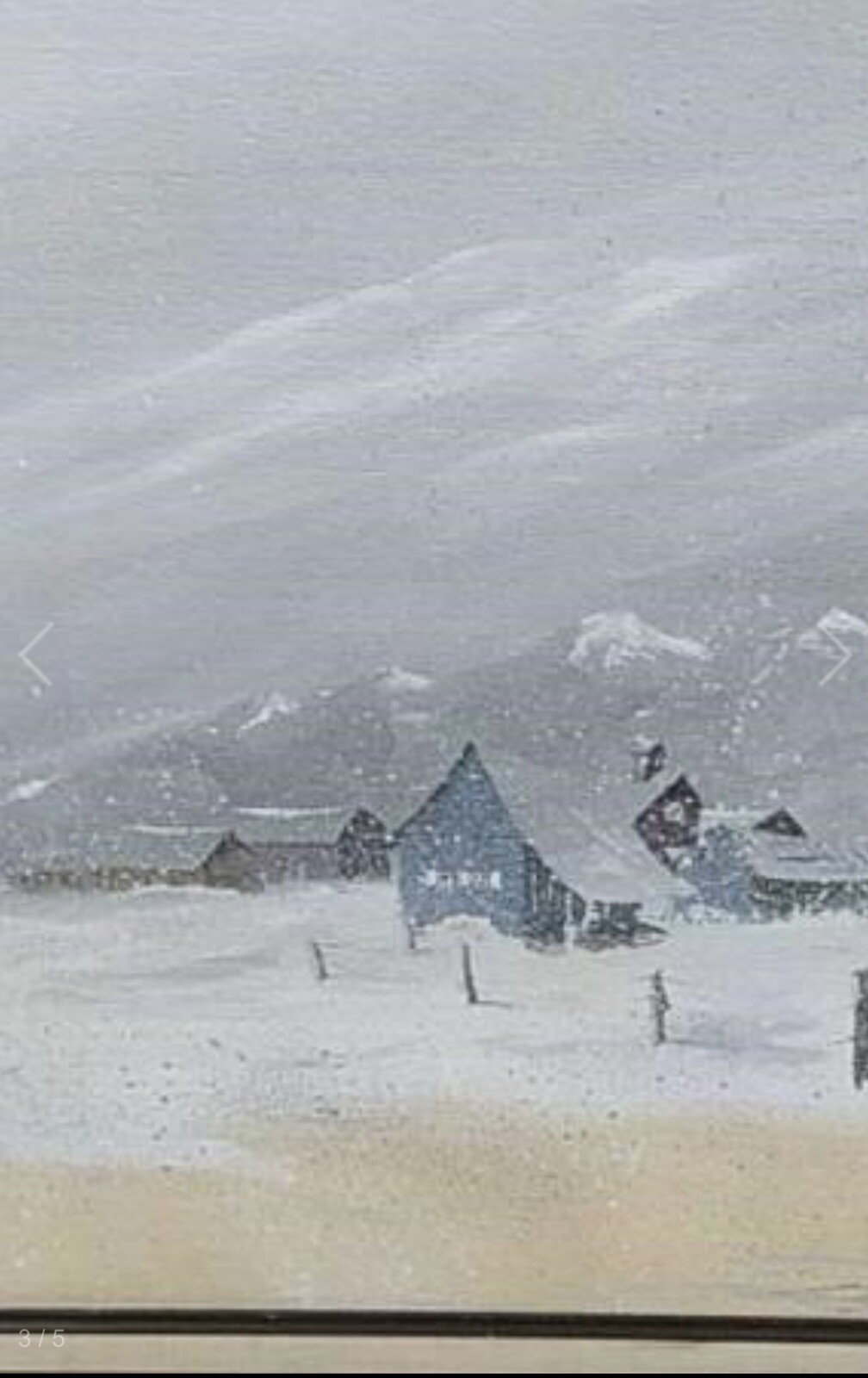 C.C. FAUBION American, 20th Century Gray Skies (Colorado Peace) Acrylic Painting