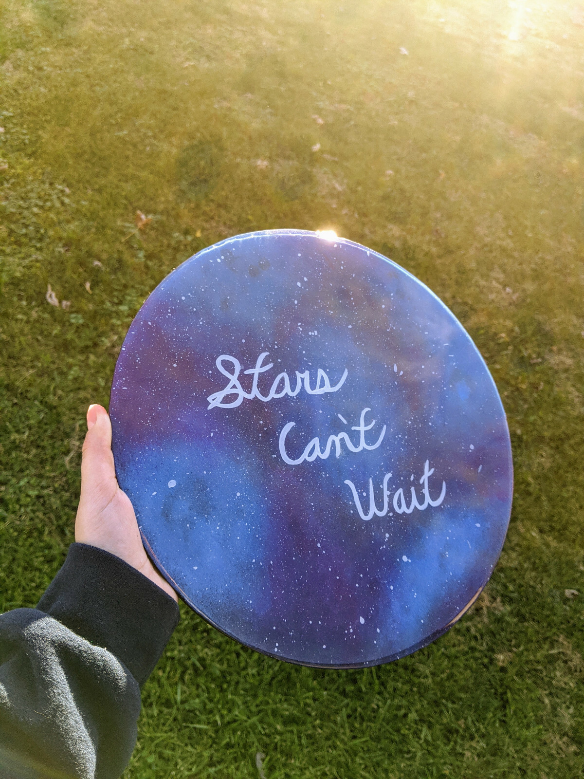 Resin Galaxy Wall Art | «Stars Can’t Wait» Wall Art | Galaxy Art