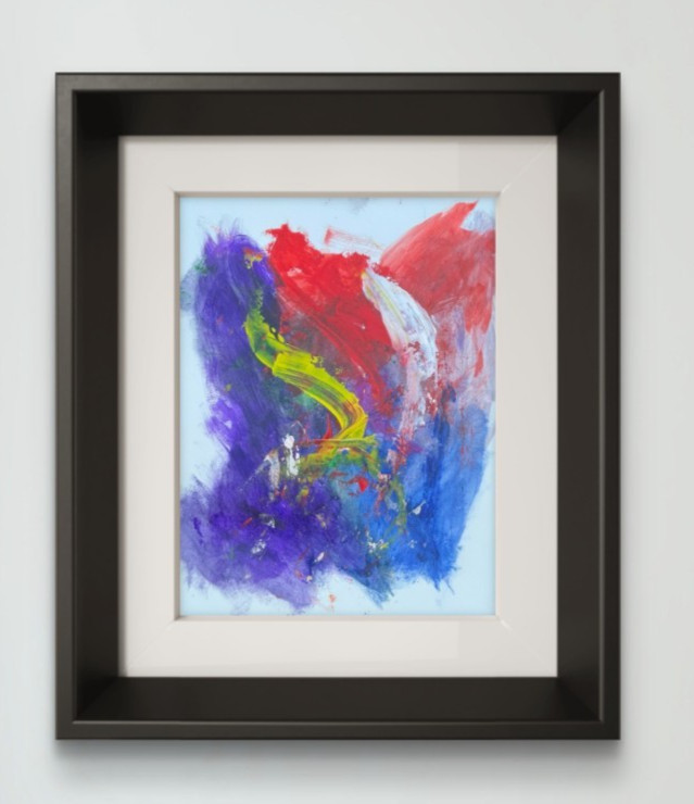 Original Art Abstract 24- 12×16 on paper Expressionism Abstract Design Home Art