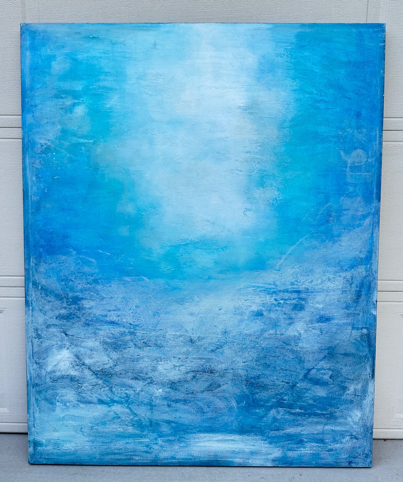 «Each Breath a Gift» – Original Abstract Painting (2015) Dimensions: 50″H x 40″W