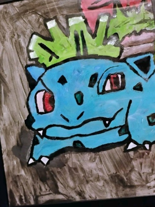 Ivysaur Painting By Nick Feurer Basic Original Signed