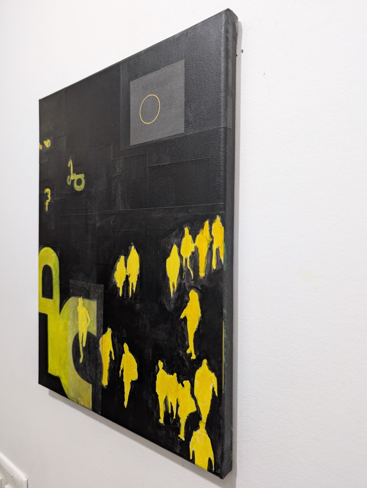 Original Acrylic & Collage on 11×14 Inch Canvas. ‘The Collective Constant’