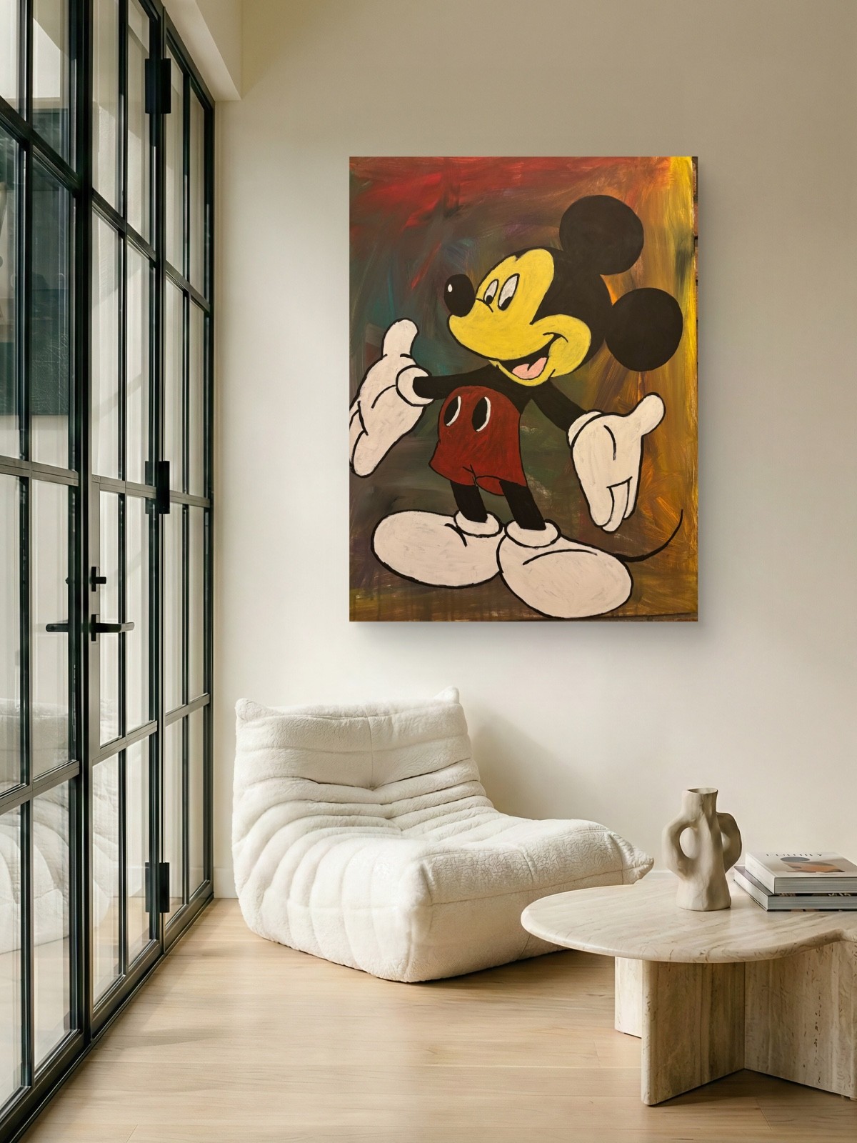 18/24 painting Mickey Mouse 2026 Jermaine Williams mississippi. Usa