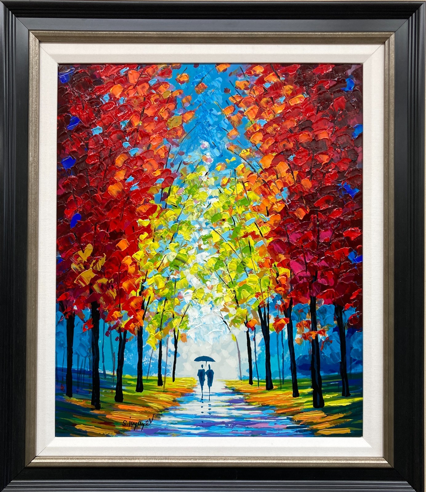 Slava Ilyayev «Shimmering Heart» Hand Signed Lim. Ed. Serigraph on Wood ART