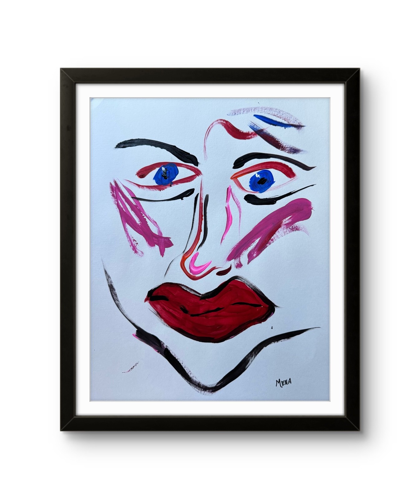 The Joker 14 x 11 Original on Quality Paper Expression Impression Modern Art