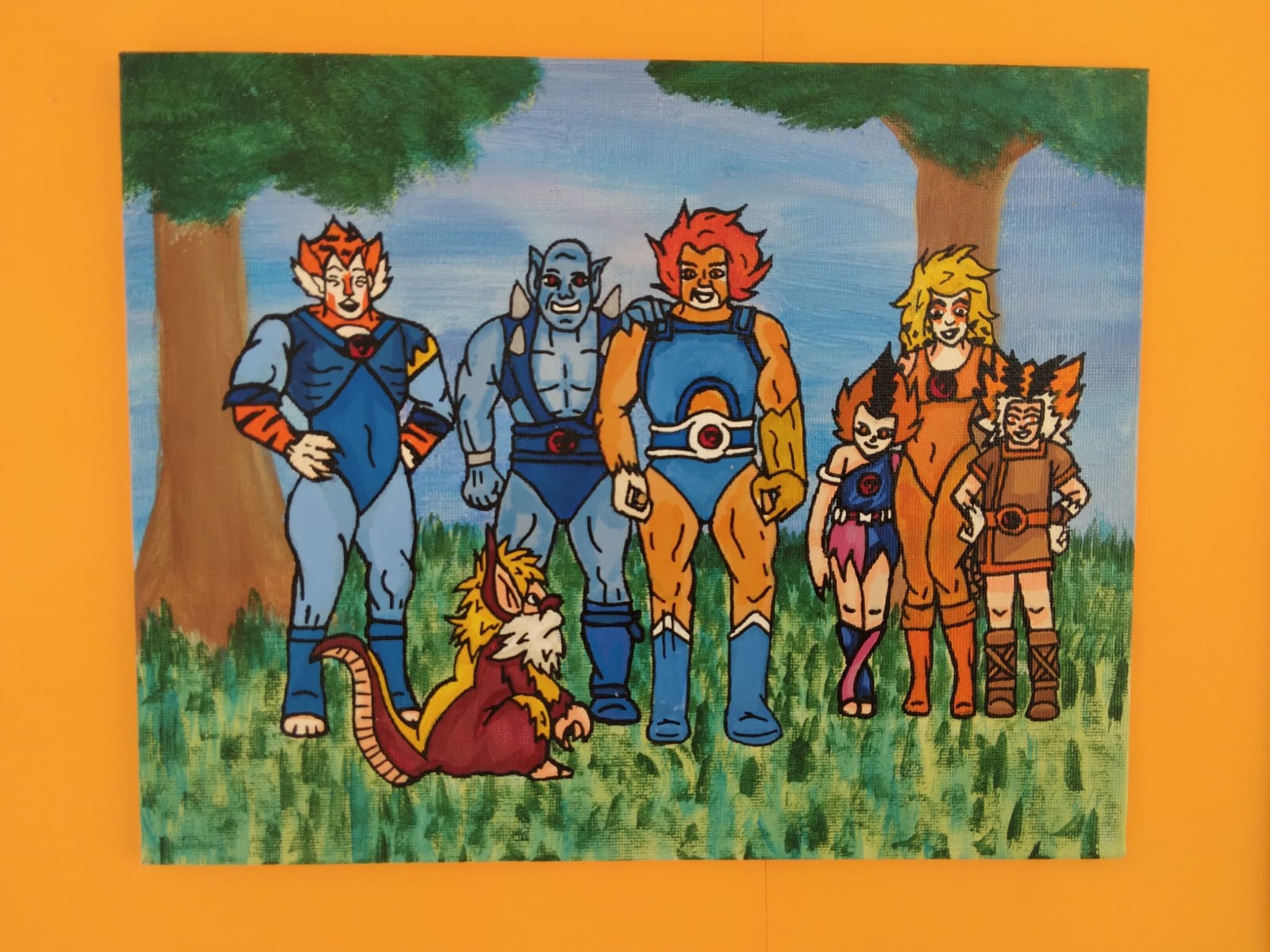 ThunderCats Cartoon 8×10 Flat Canvas Painting