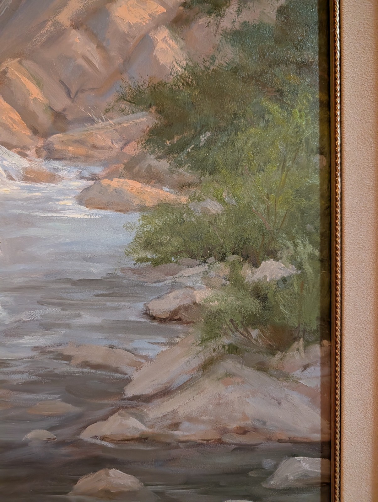 Mark Ogle «Horse Mountain Man» Framed Oil on Masonite Original Western Art