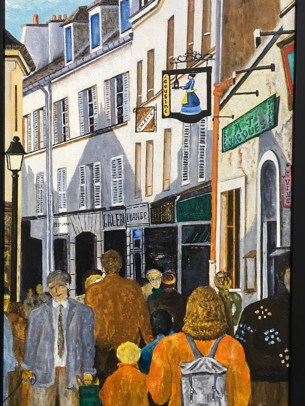 Contemporary Expressionism Amsterdam City Street Scene People Figures Mystery
