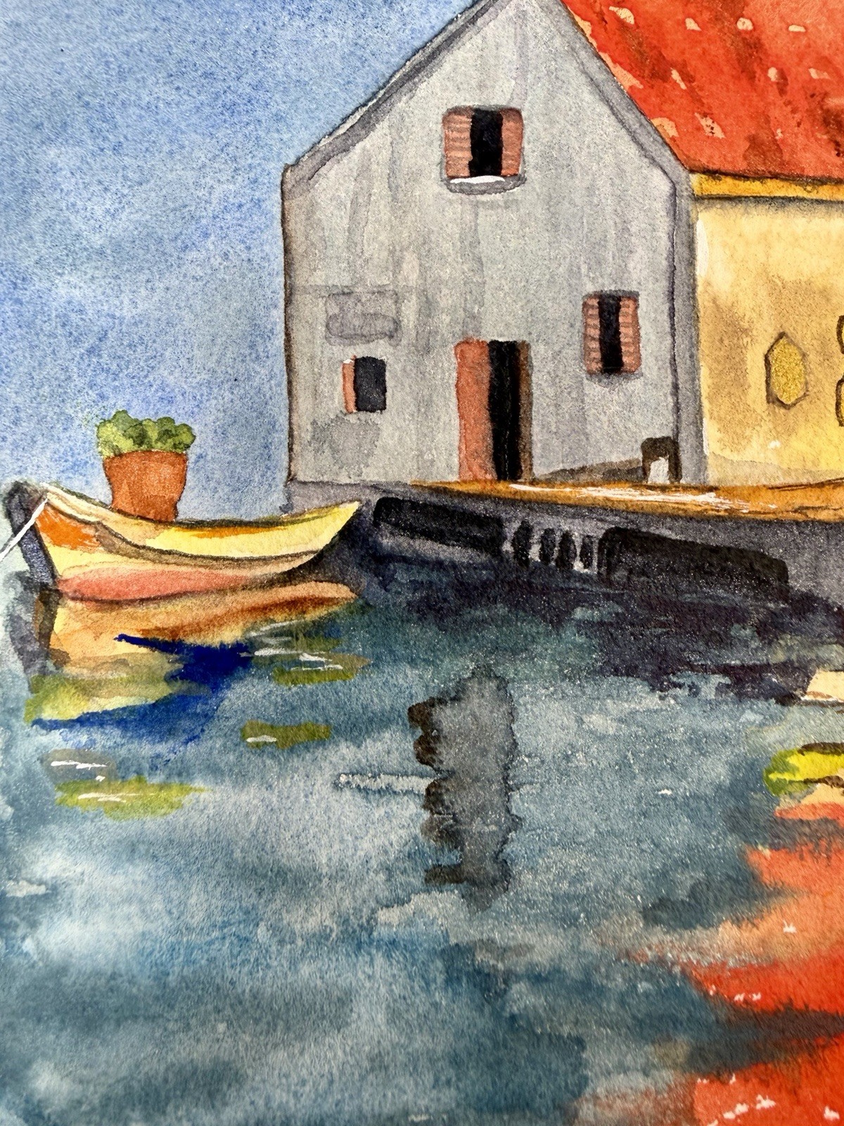 Painting by Michele G. Hackney Replenish Watercolor, Signed Original, 8×10″ OOAK