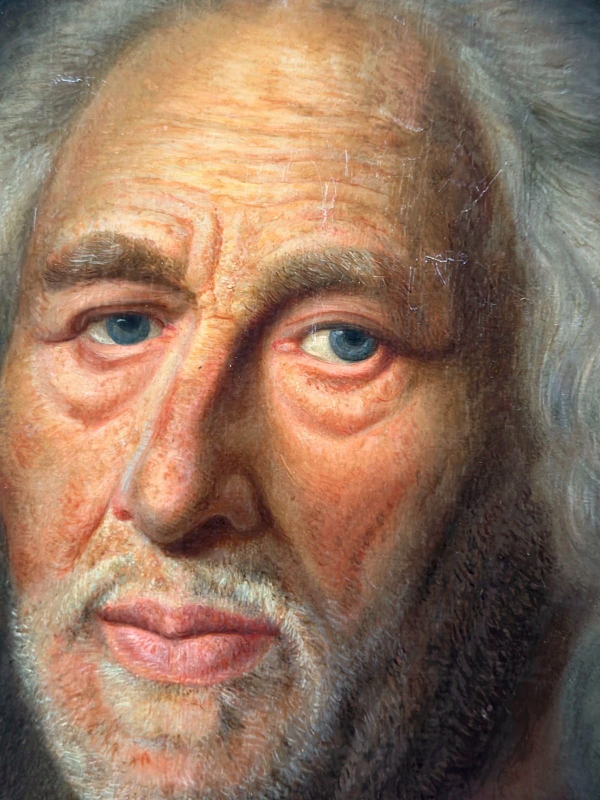 Lori Matschnig «An Old Man» copy after Balthasar Denner, oil on wood