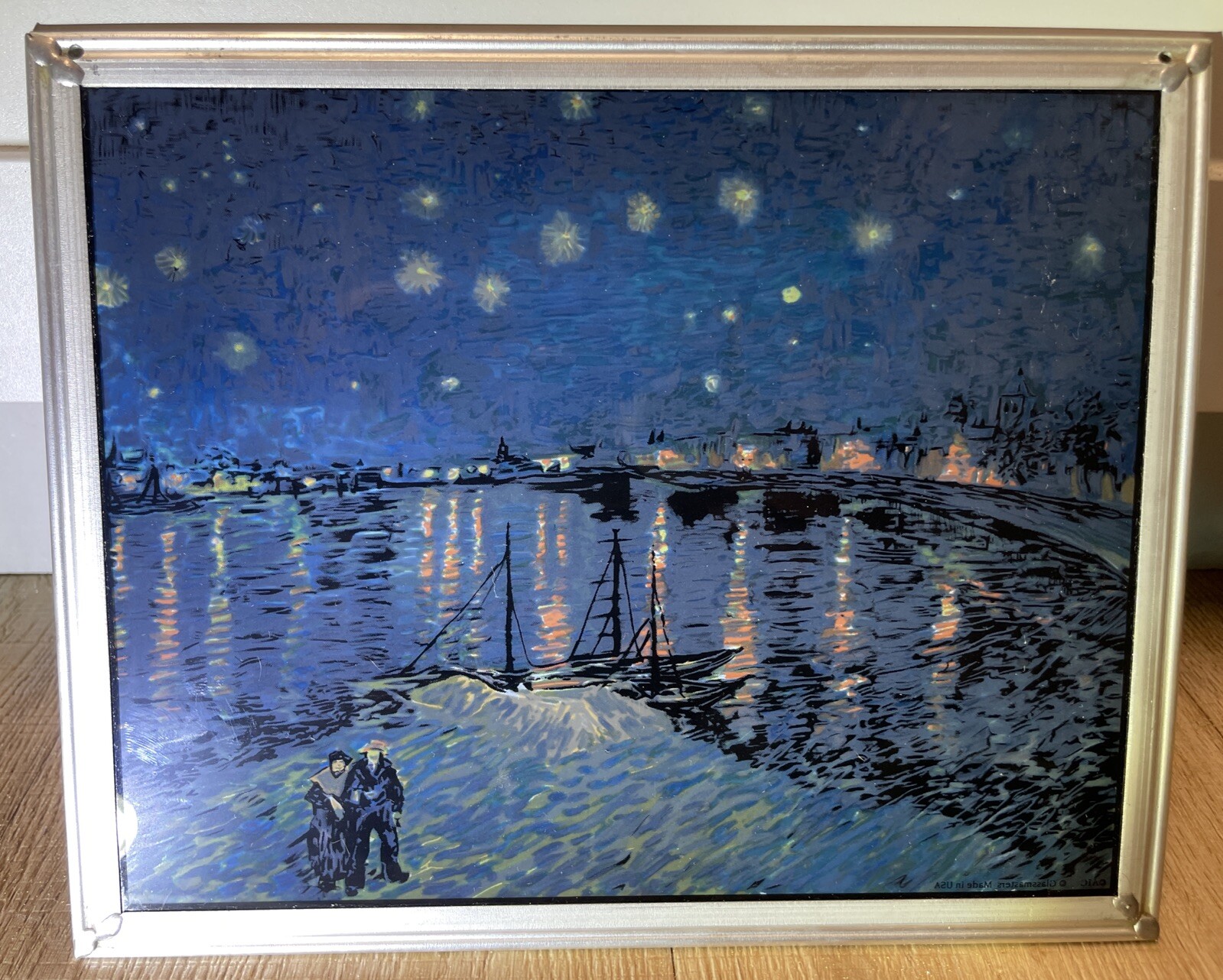 Stunning Custom Glass Painting Wall Art 10.5” X 8.5”