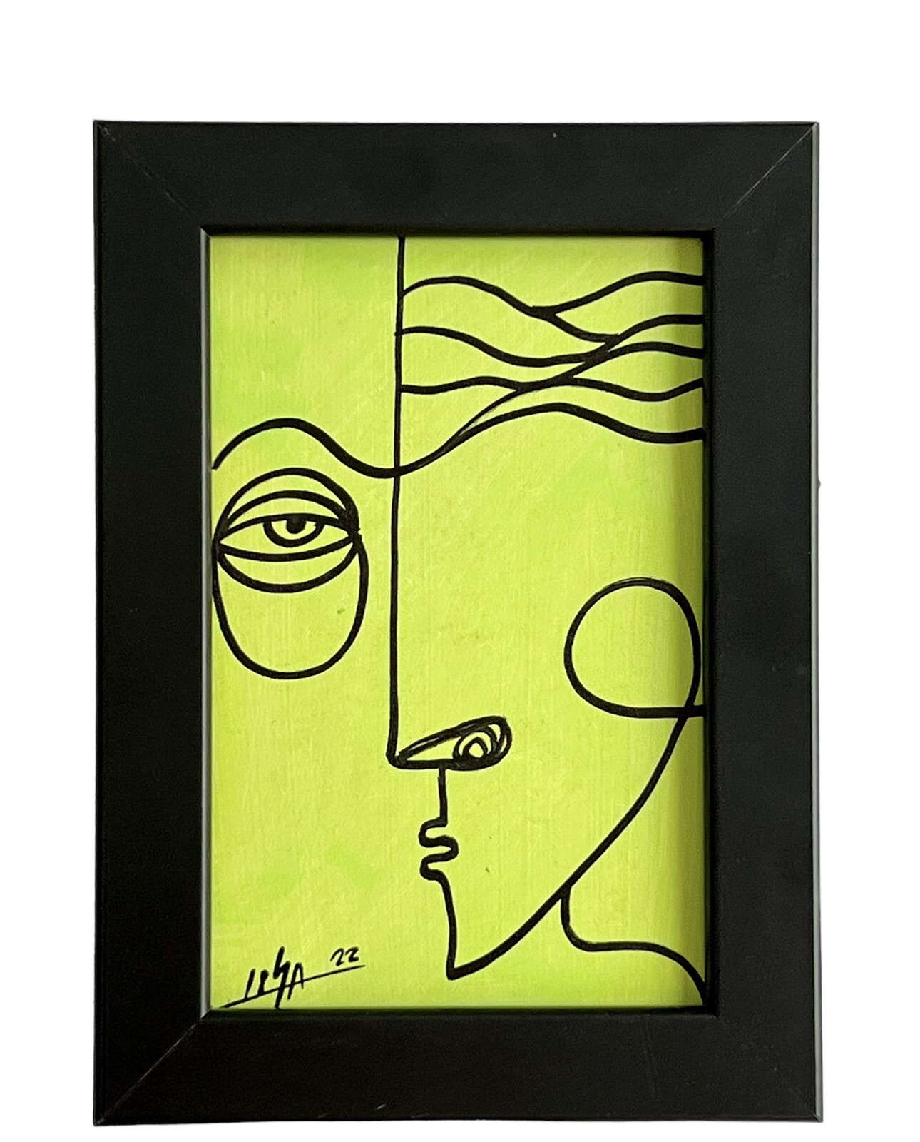 PAINTING ACRYLIC AND OIL ON FIBERBOARD (FRAME INCLUDED) 4×6” CUBAN ART by LISA.