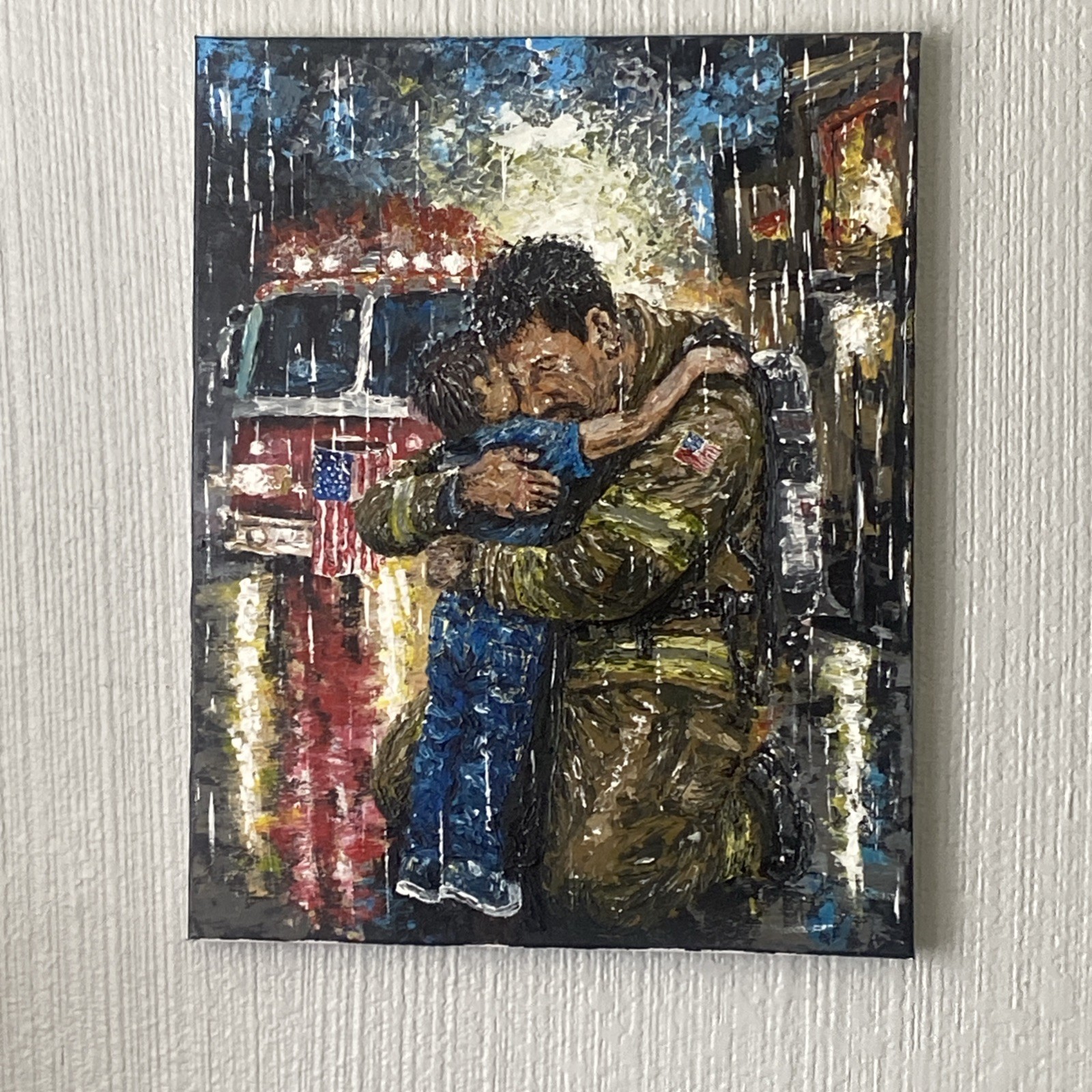 Original Acrylic Painting on canvas 16”x 20” 2026 » Patriotic United States