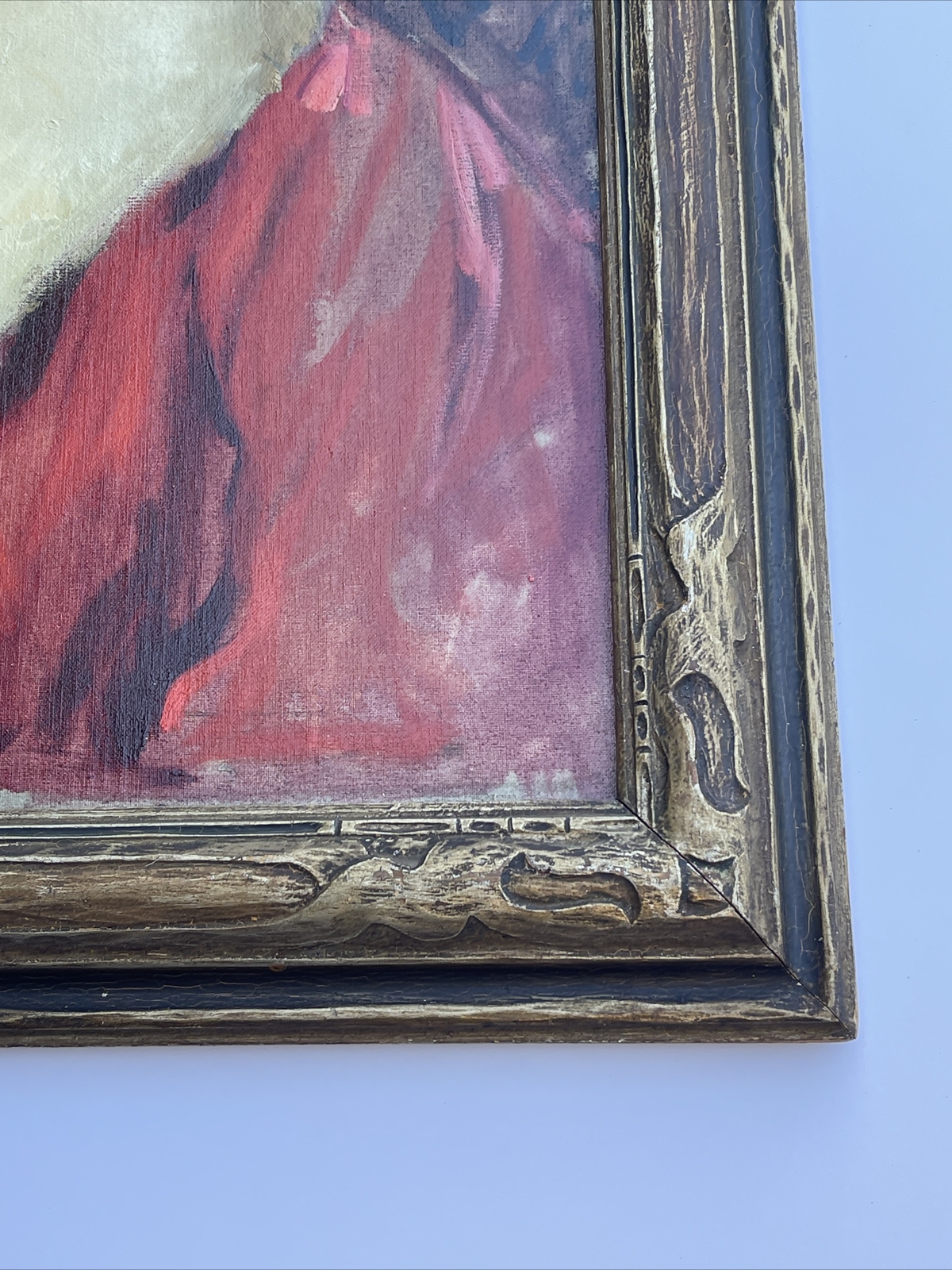 ANTIQUE PORTRAIT PAINTING FEMALE PRETTY WOMAN MODEL ART DECO IRWIN MYERS LISTED