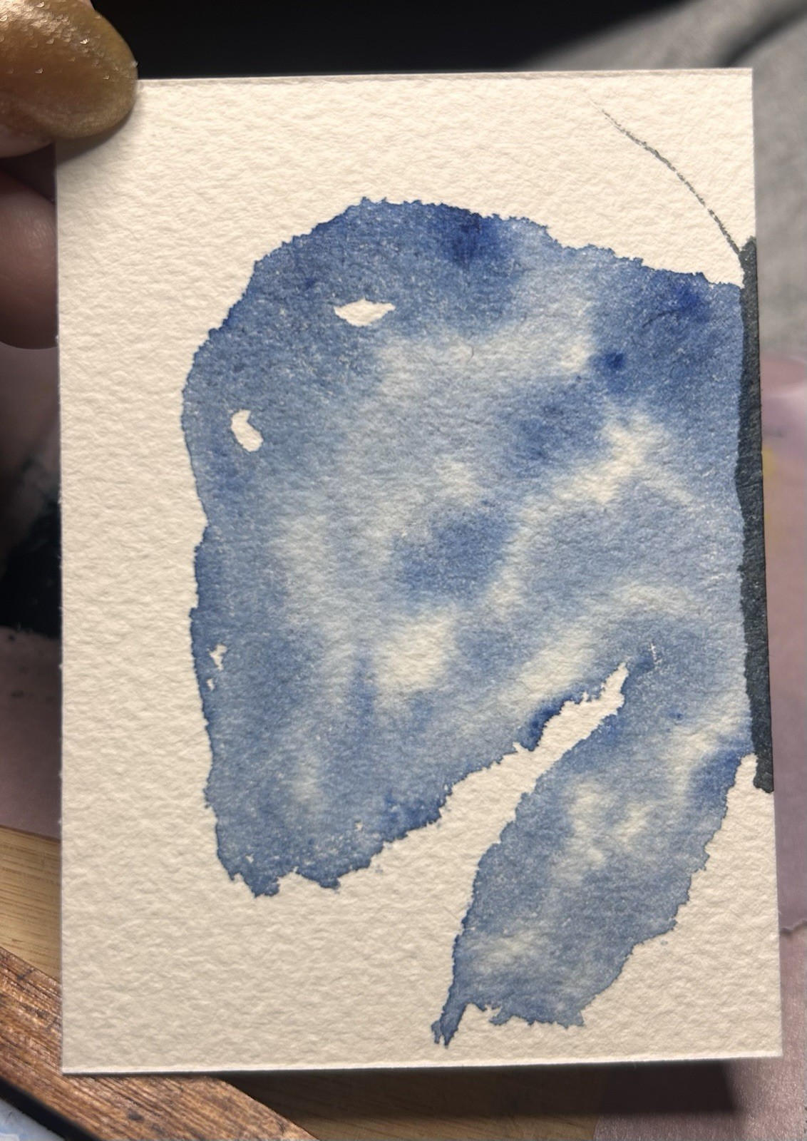 ACEO spring Butterfly Abstract Watercolor Painting by Sasha Lehto Art