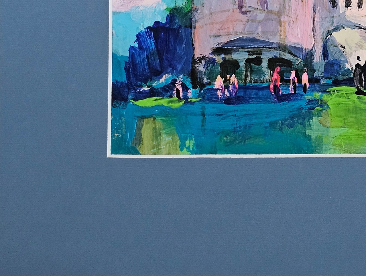 Oil painting Monastery Ukrainian painter canvas Unframed original landscape