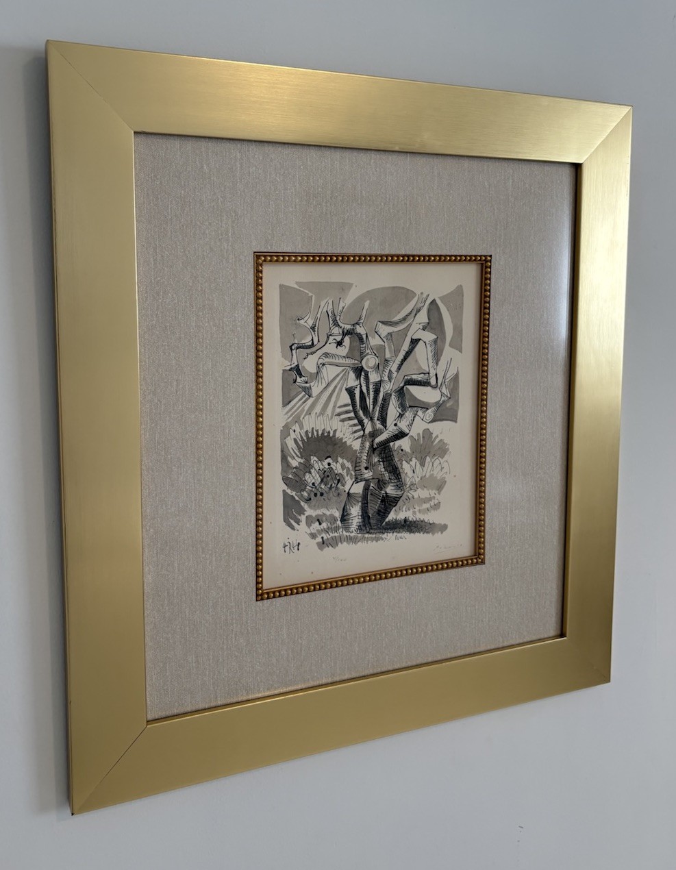 Pablo Picasso Lithograph Hand Signed, Numbered & Stamped 1900-1970s Framed