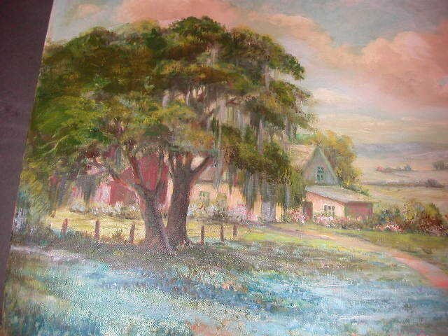 Idyllic Texas Valley Landscape BLUEBONNETS by Thera Case