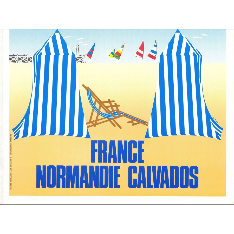 Poster «Trouville, Normandy» 65x45cm