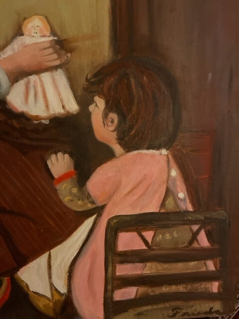 folk art painting original signed