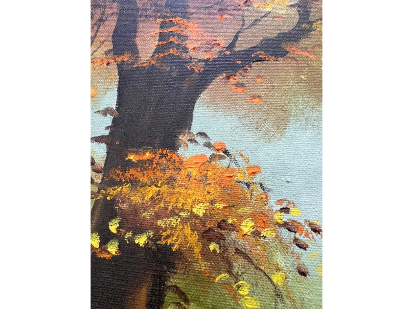 Beautiful Autumn Landscape Framed Painting