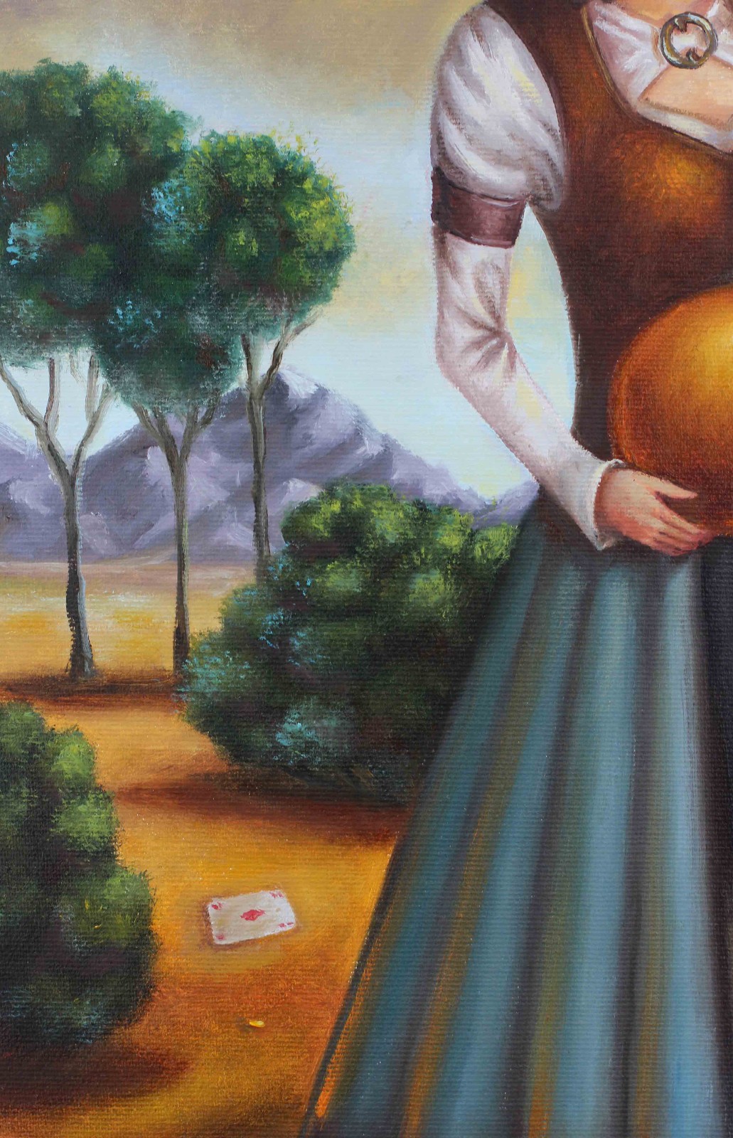 ORIGINAL OIL PAINTING WOMAN MAN II ART BY UKRAINE ARTIST