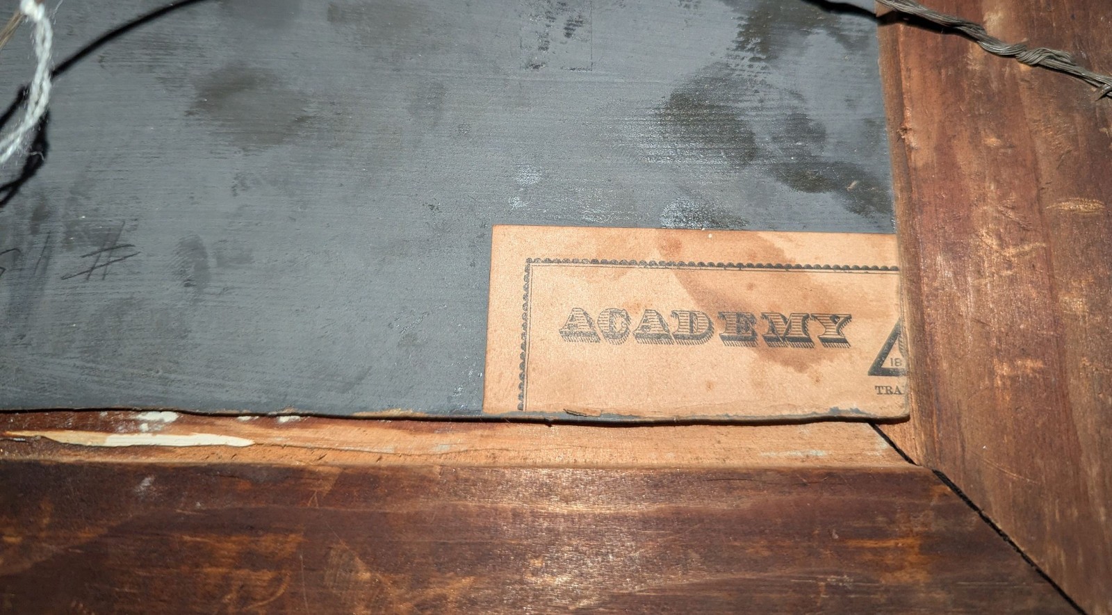 Antique Primitive HUDSON RIVER New York Riverscape Oil Painting On Academy Board