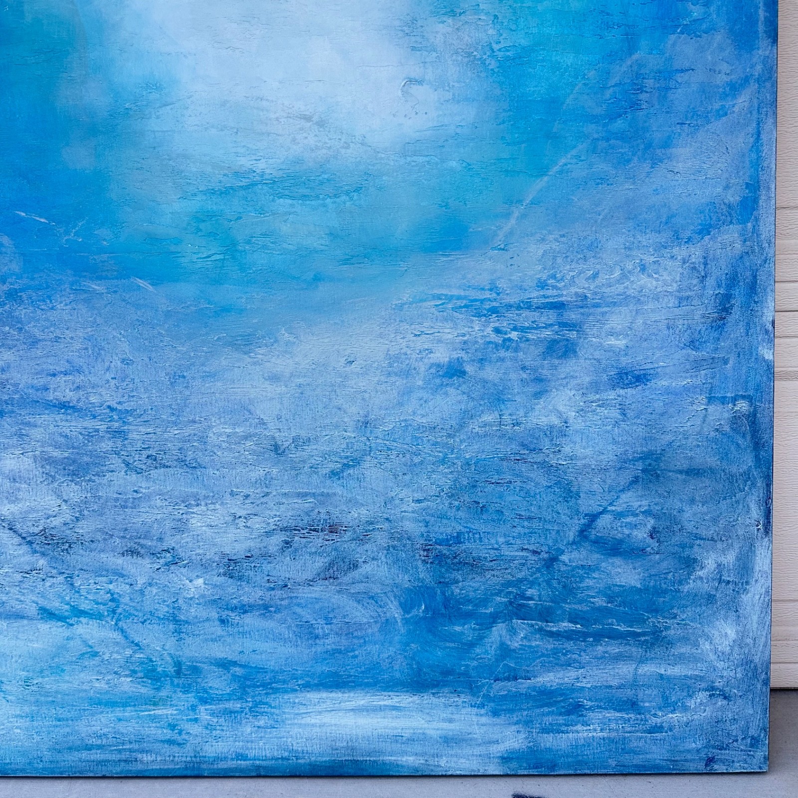 «Each Breath a Gift» – Original Abstract Painting (2015) Dimensions: 50″H x 40″W