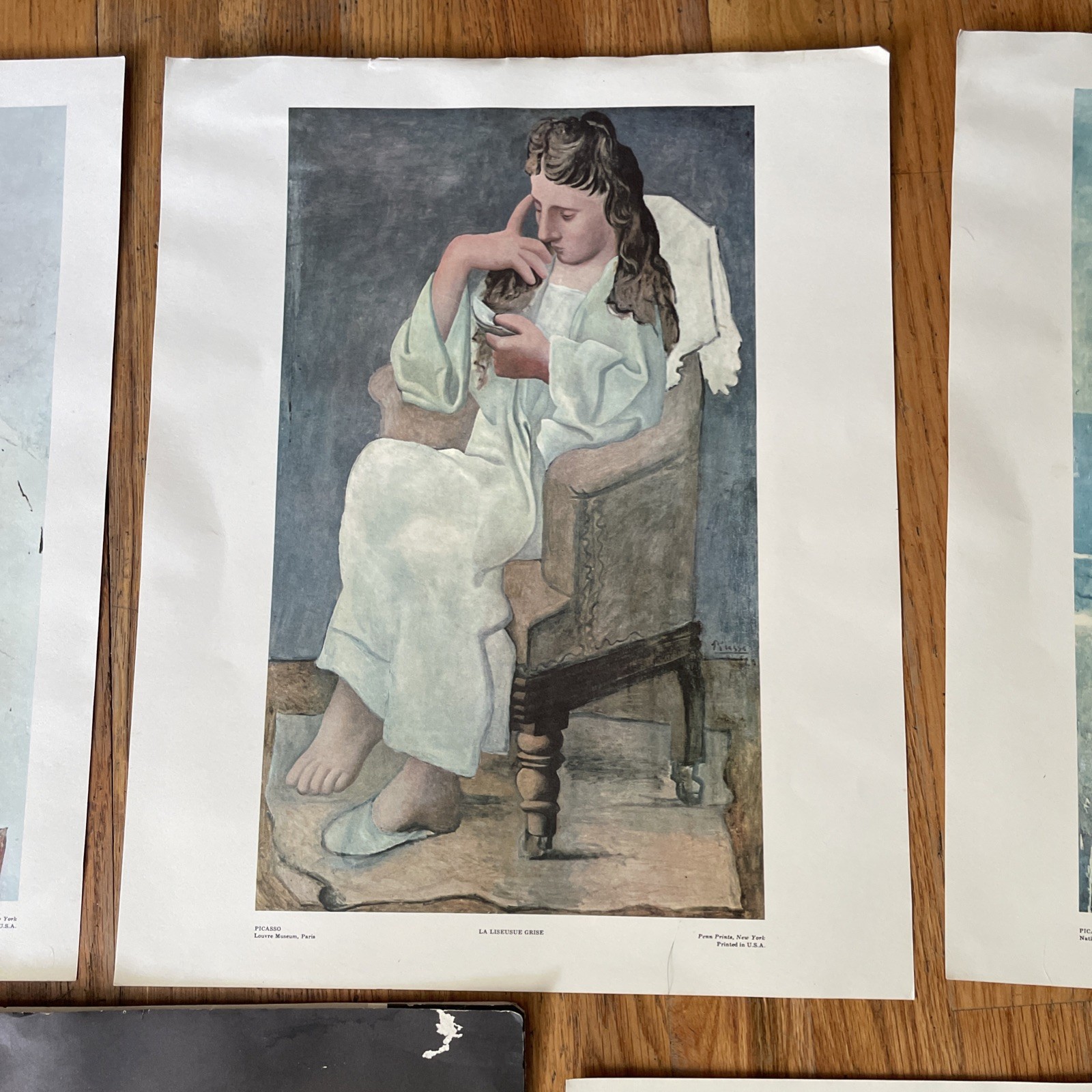 VTG 1960s Pablo Picasso 6 Prints 16” X 13” Penn Prints New York USA Lithograph