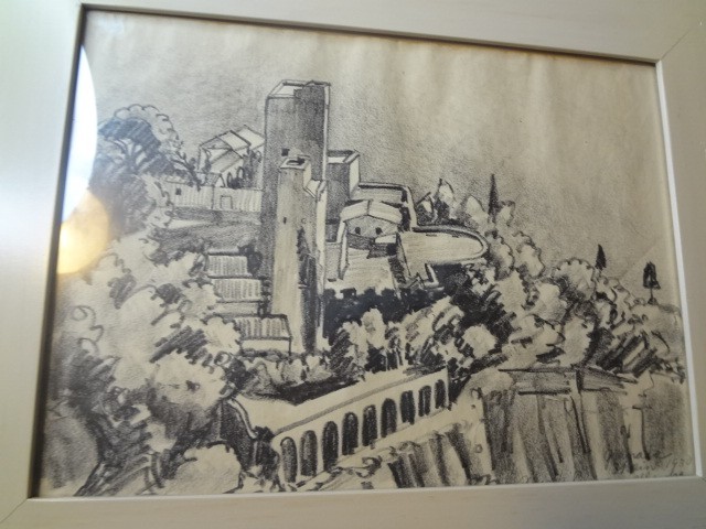 ALBERT BYRON OLSON…..1885-1940….COLORADO…….2 PENCIL DRAWINGS
