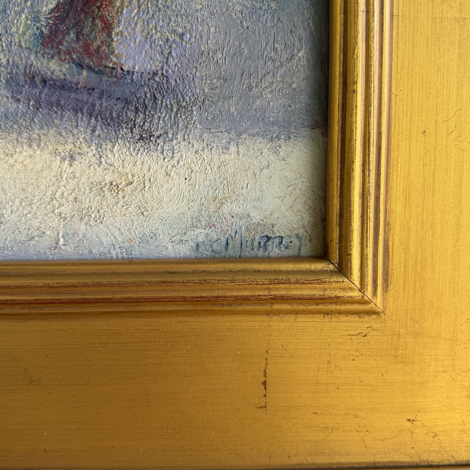 Vntg Original Eva McMurrey Abstract Mid Century Modern Oil Painting