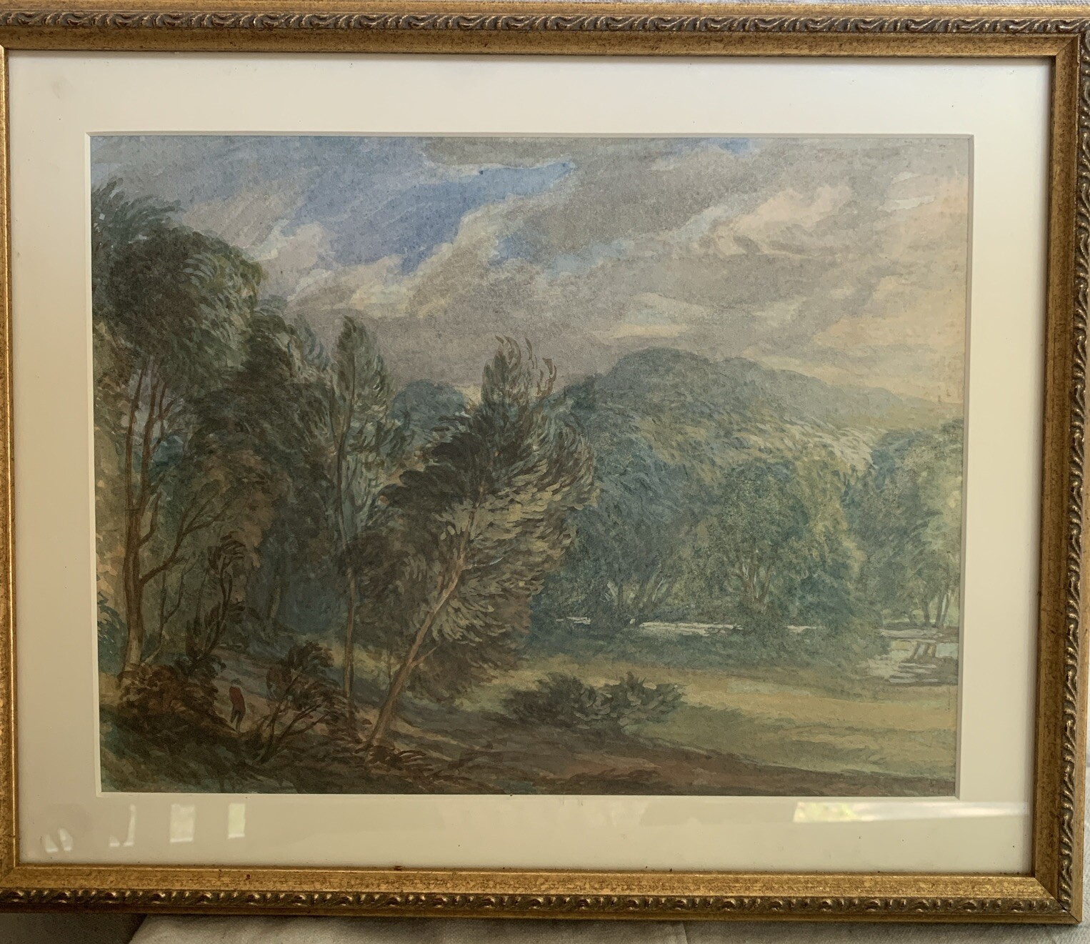 Old Master Style of Monet Impressionist Landscape Painting Plein Air c. 1890