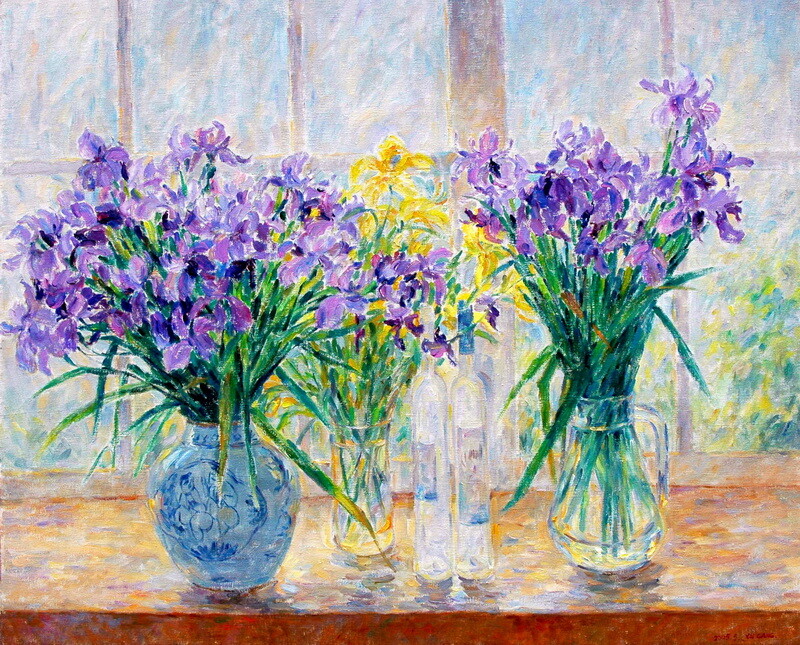 Still life Flower Art Giclee Printed Oil Painting Print