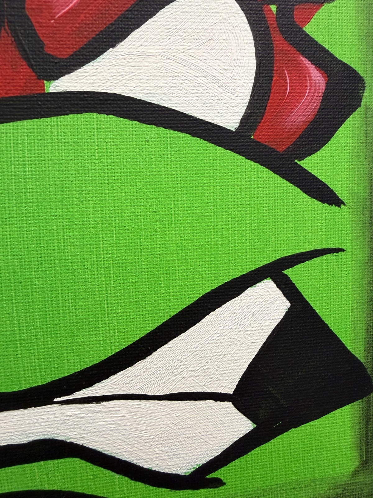 SLOOG Original Art Comic Pop Art Painting on Canvas 8×8 TMNT Raphael