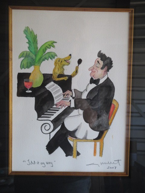 Guy Buffet (1943-2023) signed original watercolor 15 x 11 «I Did it My Way»