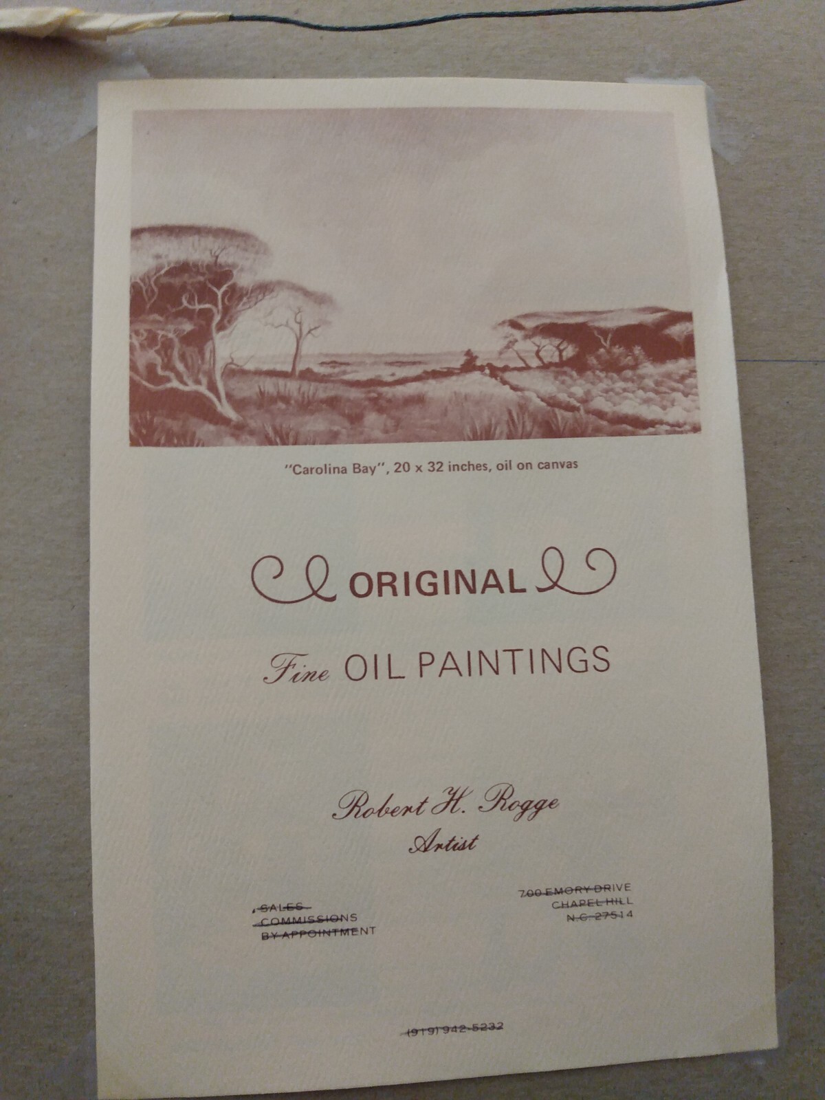 2006 Robert H Rogge Painting Appalachian Creek Pennsylvania Mountains Landscape