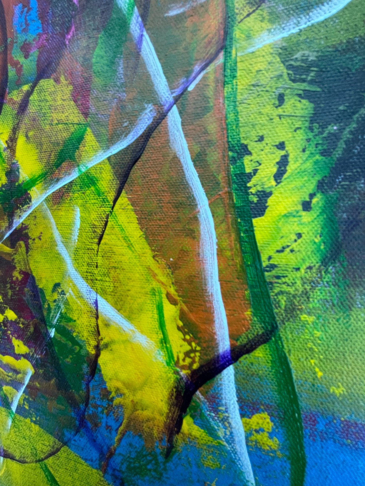 Original Art «Agitate» 9×12 Canvas Expressionism Abstract Design Home Art