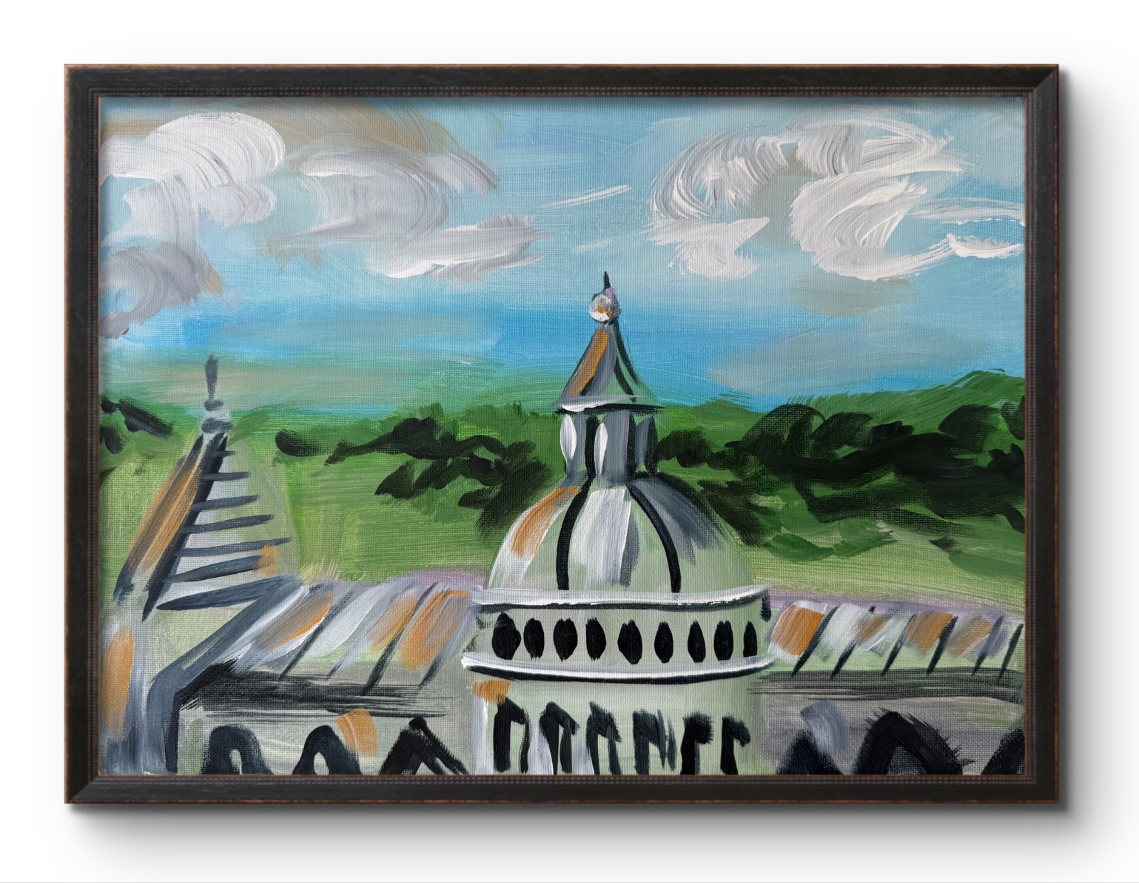 ITALIAN CATHEDRAL 14×11 MODERN ART COLLECTIBLE INTERIOR DESIGN