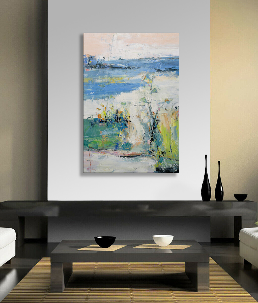 Hungryartist – NY artist -Large contemporary modern abstract art on canvas 24X36