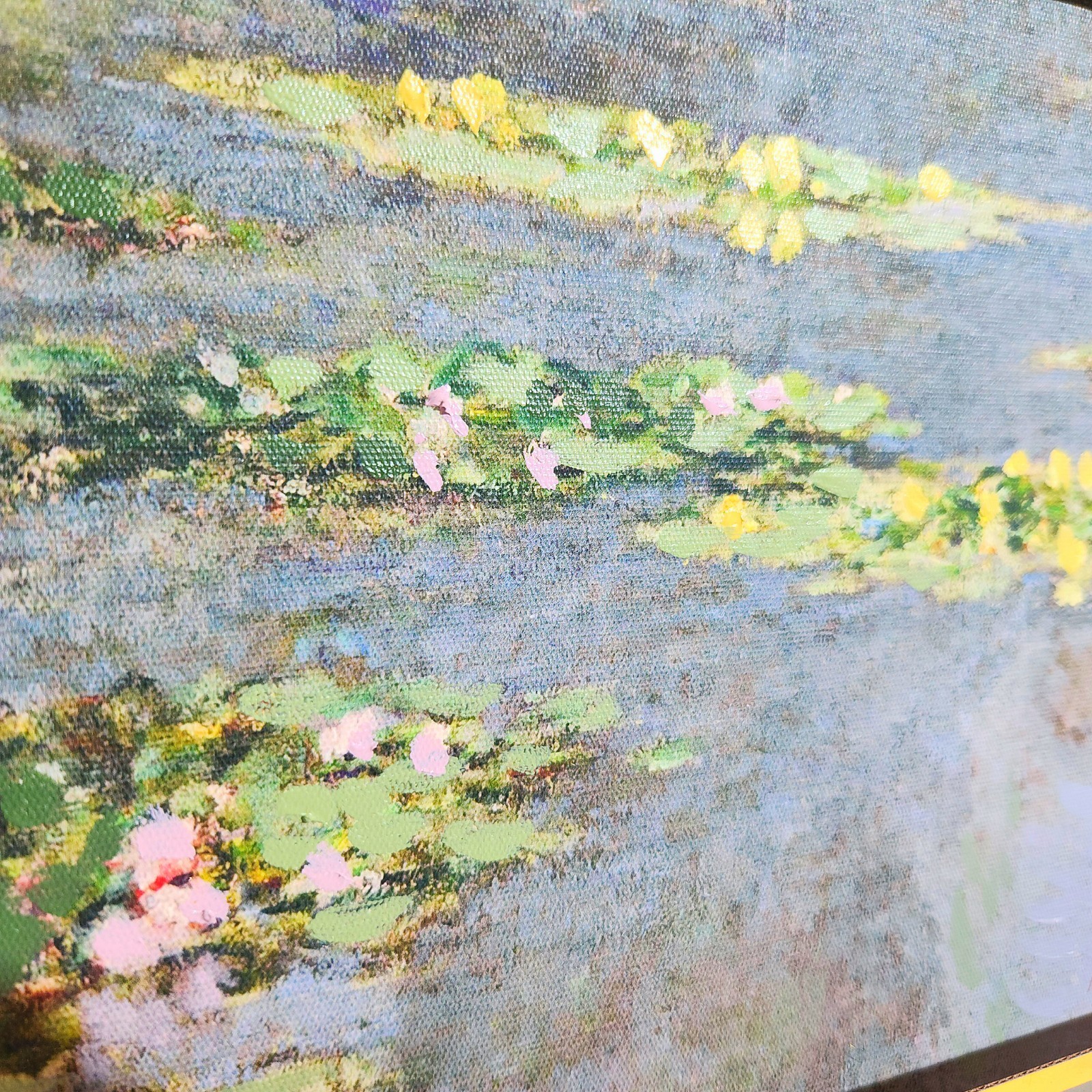 Monet “Water Lily Pond” 1904 Oil Painted Wall Art Print Canvas 15”x15” Reproduct