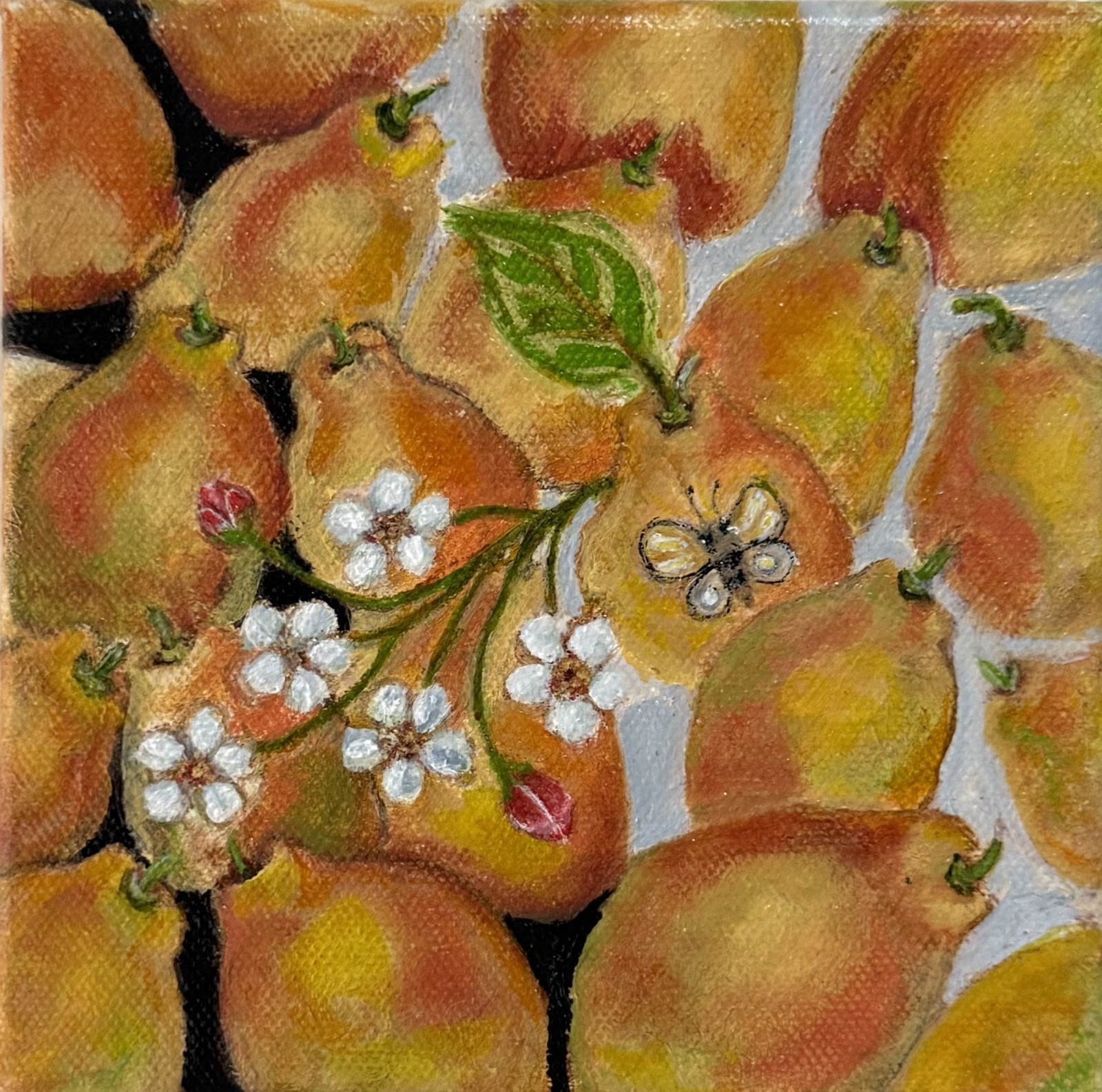 DREAMY LEMONS 6×6 MODERN ART COLLECTIBLE INTERIOR DESIGN