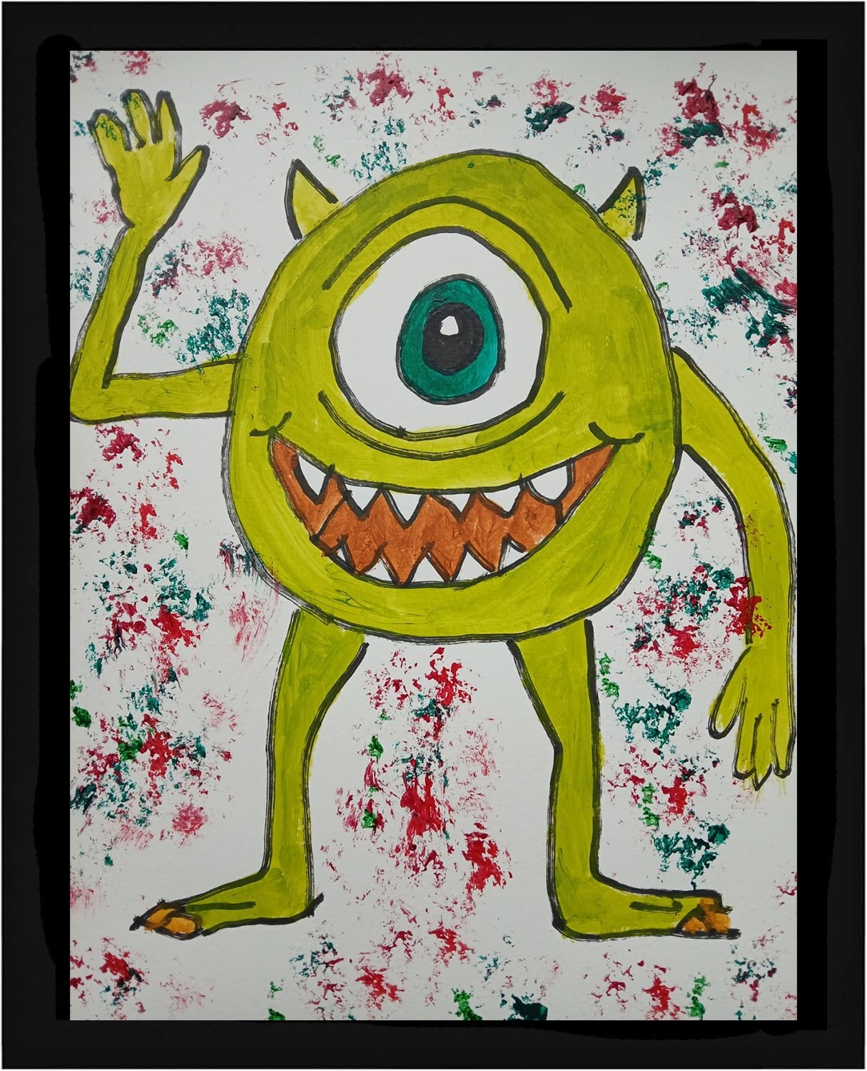 Abstract Expressionism 11×14 Mike Inc. Colorful Painting Modern Street Art