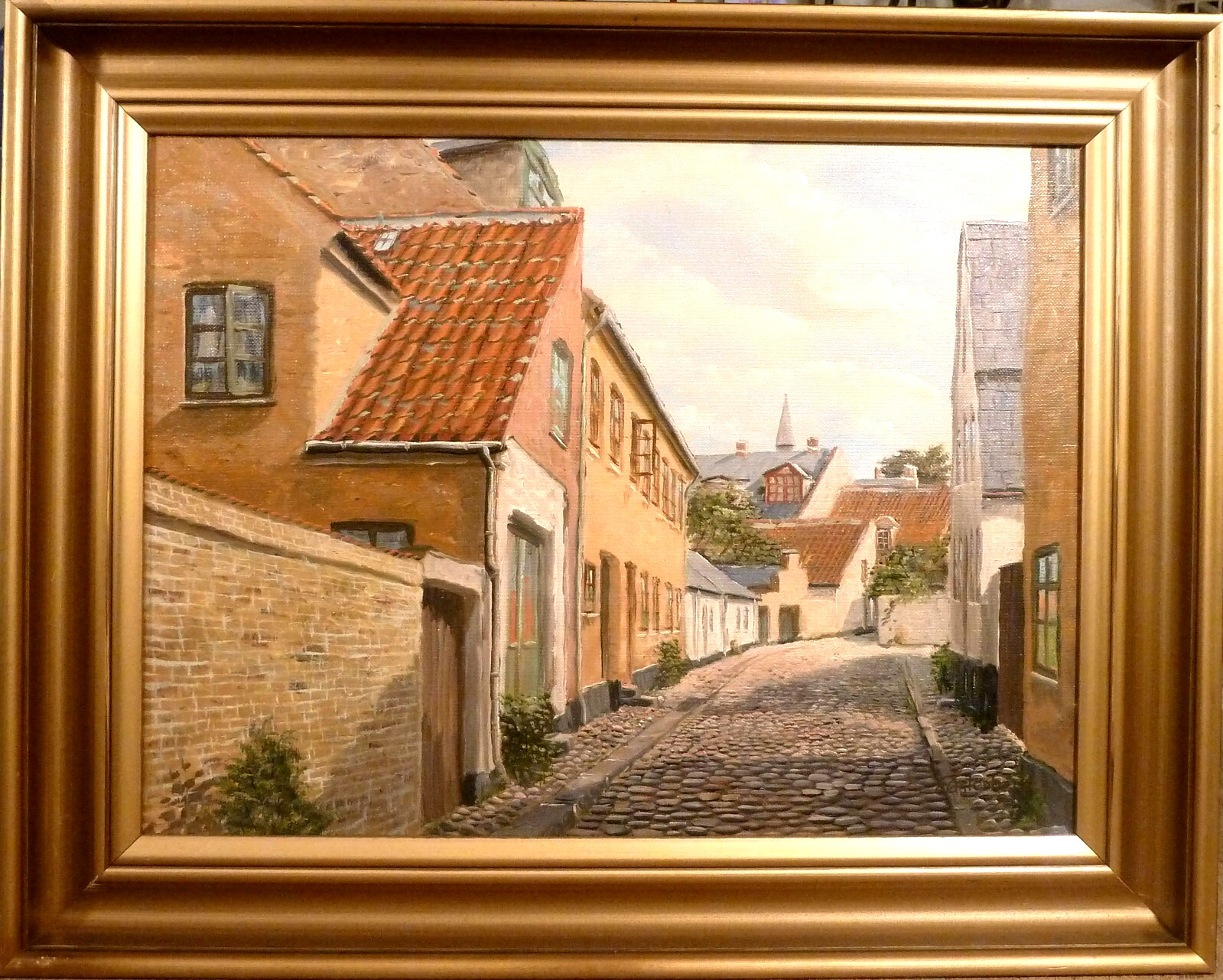 ERIK OSTERBERG! SCENERY FROM RANDERS – DK WITH OLD HOUSES
